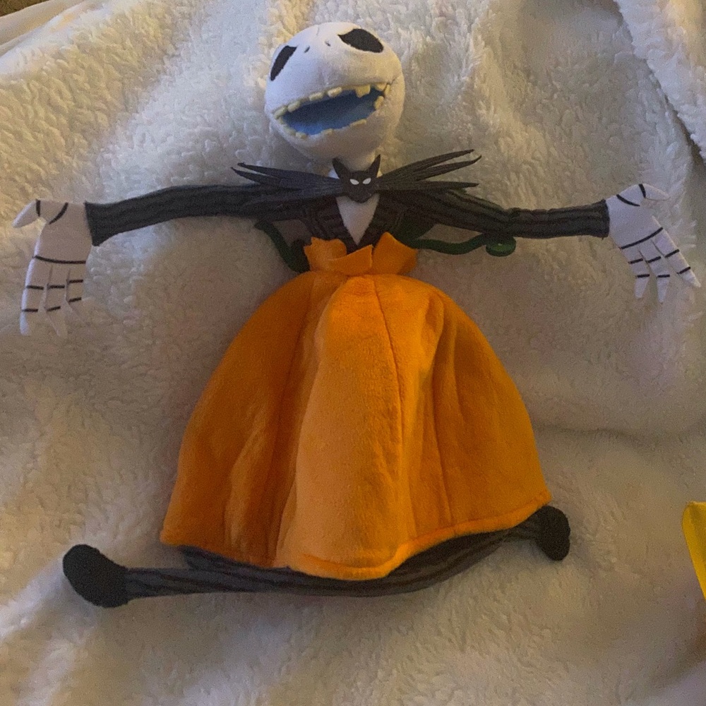 Walt Disney World jack Skellington pumpkin hat adjustable Tim Burton Halloween